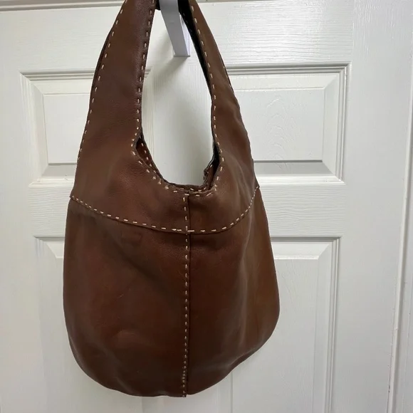 Adrienne Vittadini Brown Leather Handbag - Picture 3 of 12